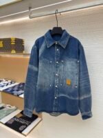 LOUIS VUITTON sun faded denim jacket
