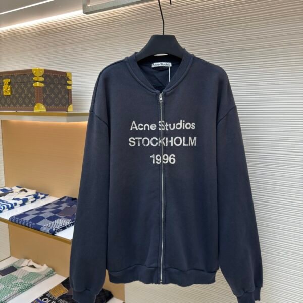 Acne Studios printed vintage zip hoodie