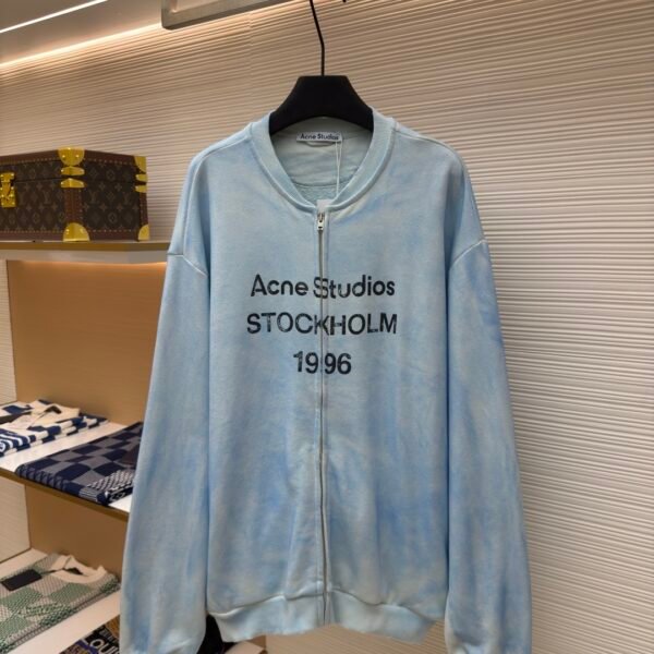 Acne Studios printed vintage zip hoodie