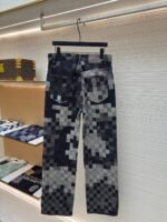 LOUIS VUITTON checkerboard mosaic denim pants - Image 2