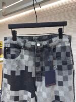 LOUIS VUITTON checkerboard mosaic denim pants - Image 9