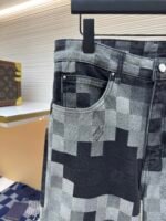 LOUIS VUITTON checkerboard mosaic denim pants - Image 8