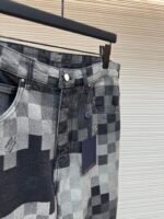 LOUIS VUITTON checkerboard mosaic denim pants - Image 4