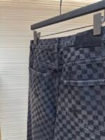 LOUIS VUITTON SS25 plaid gradient plush jeans - Image 3