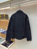 LOUIS VUITTON SS25 plaid gradient plush denim jacket - Image 2