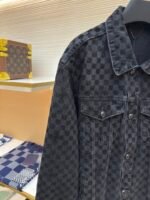 LOUIS VUITTON SS25 plaid gradient plush denim jacket - Image 8