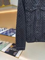 LOUIS VUITTON SS25 plaid gradient plush denim jacket - Image 6