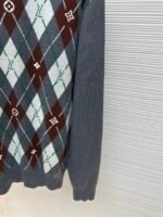 LOUIS VUITTON Diamond Grid Round Neck Sweater - Image 4