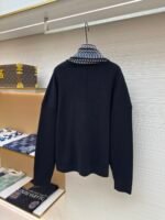 LOUIS VUITTON LOGO Embroidered Knitted Flight Jacket - Image 2