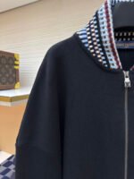 LOUIS VUITTON LOGO Embroidered Knitted Flight Jacket - Image 8