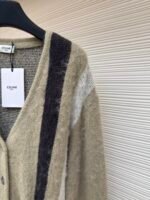 CELINE contrasting mohair cardigan - Image 7