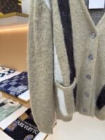 CELINE contrasting mohair cardigan - Image 6