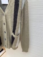 CELINE contrasting mohair cardigan - Image 5