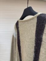 CELINE contrasting mohair cardigan - Image 3
