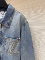 LOUIS VUITTON adhesive letter denim jacket - Image 7