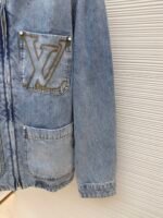 LOUIS VUITTON adhesive letter denim jacket - Image 5