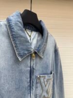 LOUIS VUITTON adhesive letter denim jacket - Image 4