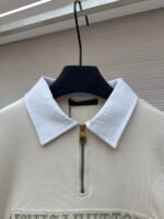 LOUIS VUITTON letter embroidered zipper hoodie - Image 9