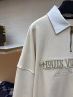 LOUIS VUITTON letter embroidered zipper hoodie - Image 8