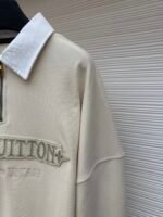 LOUIS VUITTON letter embroidered zipper hoodie - Image 7