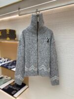 LOUIS VUITTON Nigo Series Zipper Knitted Waist Jacket - Image 4