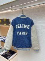 Celine washed denim baseball jacket - Image 2