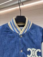 Celine washed denim baseball jacket - Image 9
