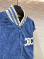 Celine washed denim baseball jacket - Image 4