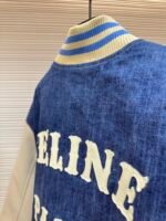 Celine washed denim baseball jacket - Image 3