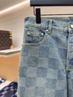 LOUIS VUITTON checkerboard denim shorts - Image 8