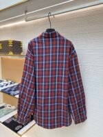 Balenciaga plaid double layered shirt jacket - Image 2