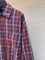 Balenciaga plaid double layered shirt jacket - Image 7