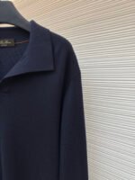 Loro Piana Seagull Collar Polo Long Sleeve Shirt - Image 7