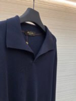 Loro Piana Seagull Collar Polo Long Sleeve Shirt - Image 4