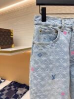 LOUIS VUITTON colorful letter jacquard denim pants - Image 8