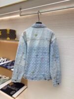 LOUIS VUITTON colored letter jacquard denim jacket - Image 2