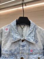 LOUIS VUITTON colored letter jacquard denim jacket - Image 9