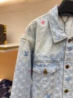 LOUIS VUITTON colored letter jacquard denim jacket - Image 8