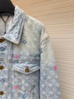 LOUIS VUITTON colored letter jacquard denim jacket - Image 7
