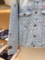 LOUIS VUITTON colored letter jacquard denim jacket - Image 6