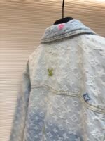 LOUIS VUITTON colored letter jacquard denim jacket - Image 3