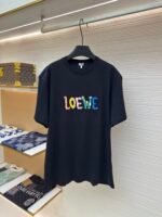 Loewe Color Knitted Embroidery T-shirt