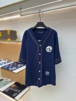 LOUIS VUITTON baseball knit short sleeved shirt