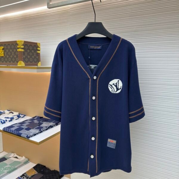 LOUIS VUITTON baseball knit short sleeved shirt