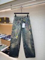Acne Studios Chain 3D Printed Straight leg Jeans