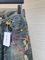 Acne Studios Chain 3D Printed Straight Shorts - Image 3