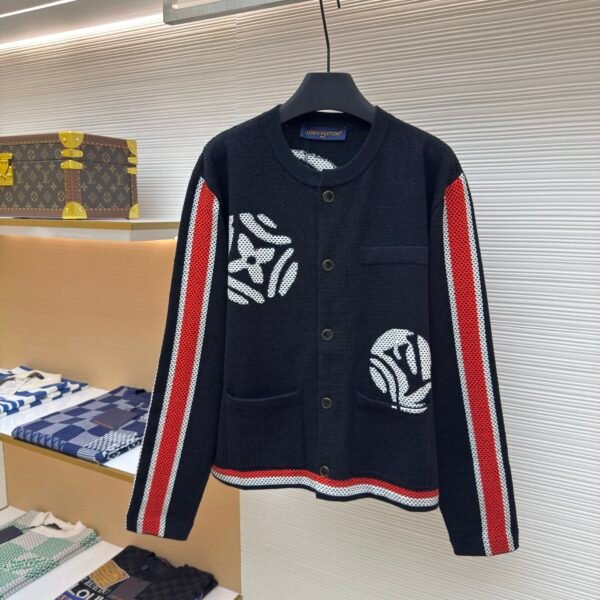 LOUIS VUITTON x Nigo polka dot pattern knitted outerwear