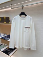 THOM BROWNE autumn and winter unisex hoodie