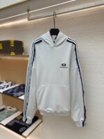 Balenciaga shoulder bar hooded sweatshirt