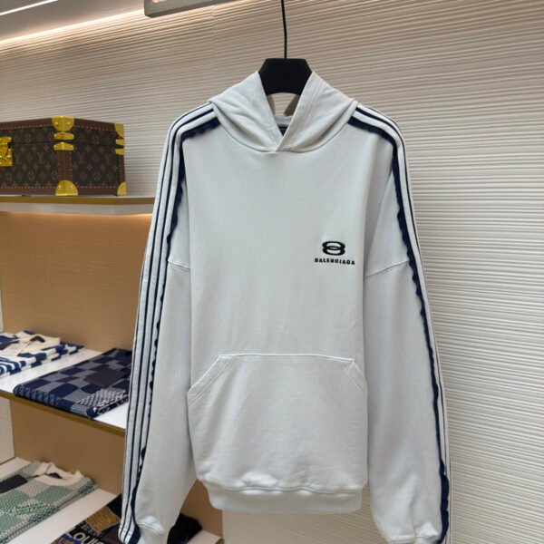 Balenciaga shoulder bar hooded sweatshirt